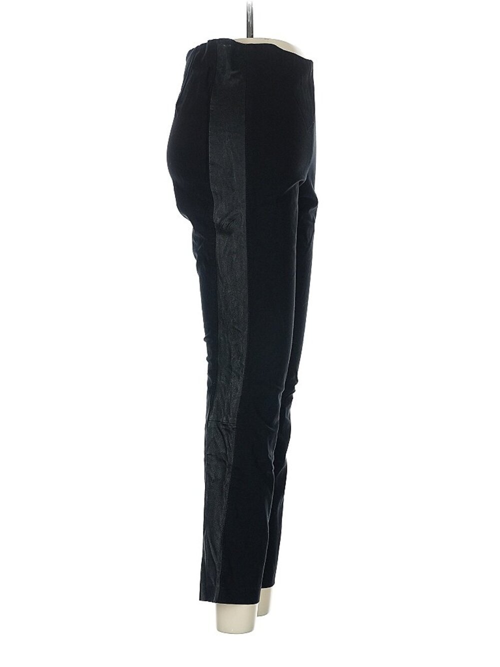 Rag & Bone Black Bootcut Dress Pants Size 6 Lamb Leather Side Stripe High Rise - Picture 5 of 7